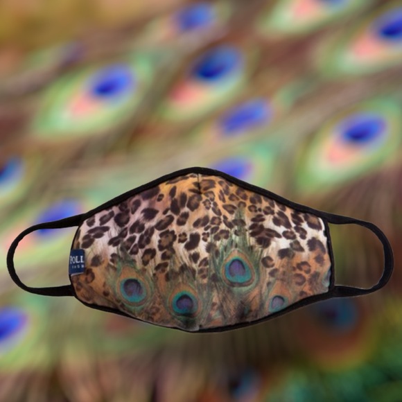 lovenushuz Accessories - Leopard Peacock Face Mask